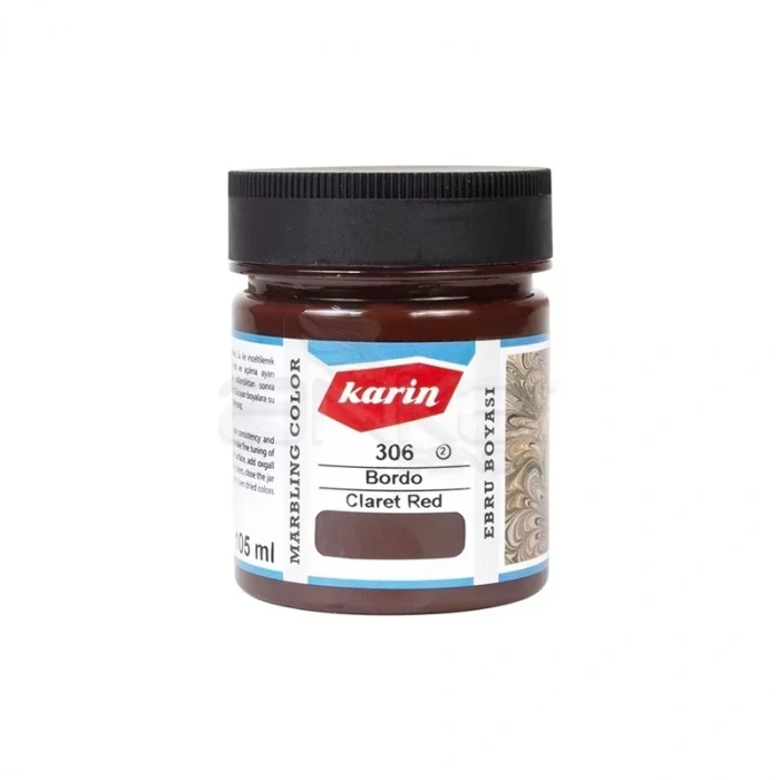 Karin Ebru Boyası Ezilmiş 306 Bordo 105cc