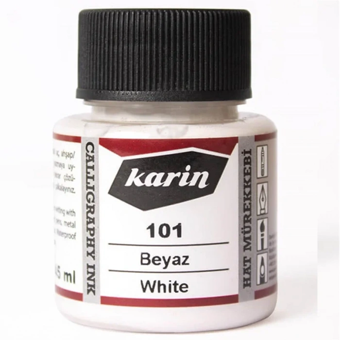 Karin Hat Mürekkebi 101 Beyaz 45ml