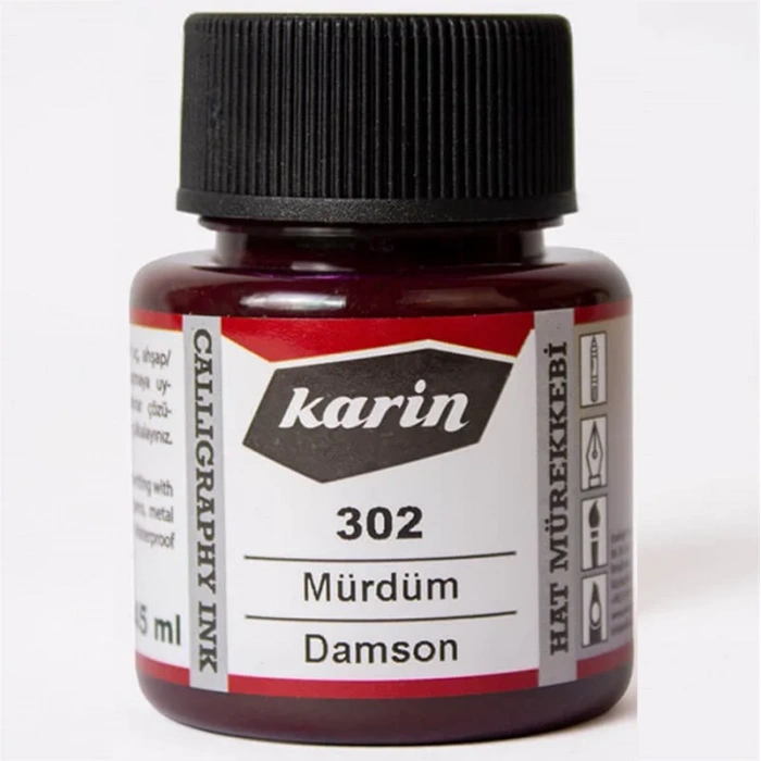 Karin Hat Mürekkebi 302 Mürdüm 45ml