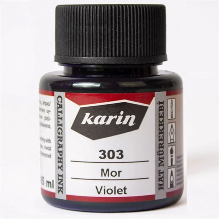 Karin Hat Mürekkebi 303 Mor 45ml