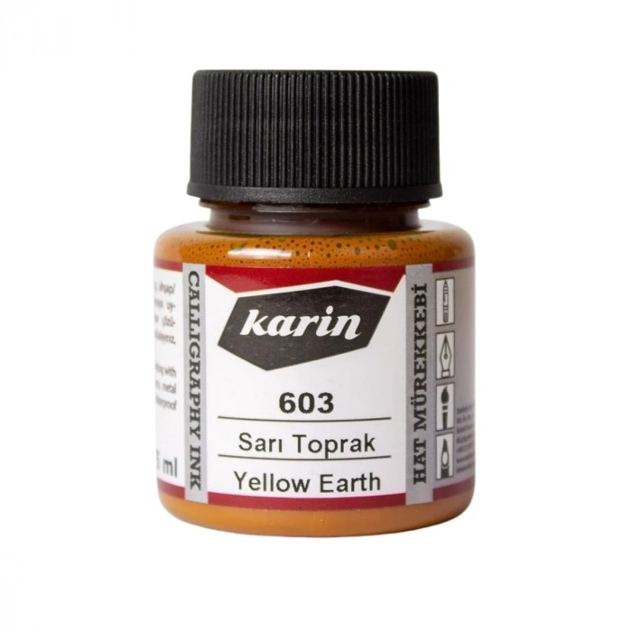 Karin Hat Mürekkebi 45ml 603 Sarı Toprak