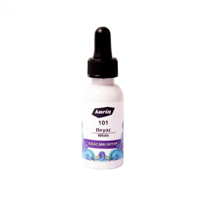 Karin Kolay Ebru Boyası 30ml 101 Beyaz
