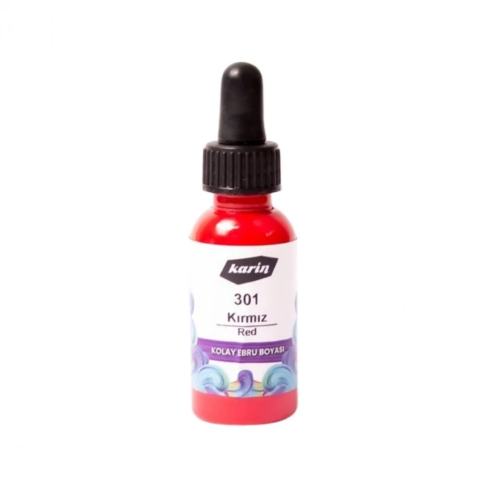 Karin Kolay Ebru Boyası 30ml 301 Kırmızı
