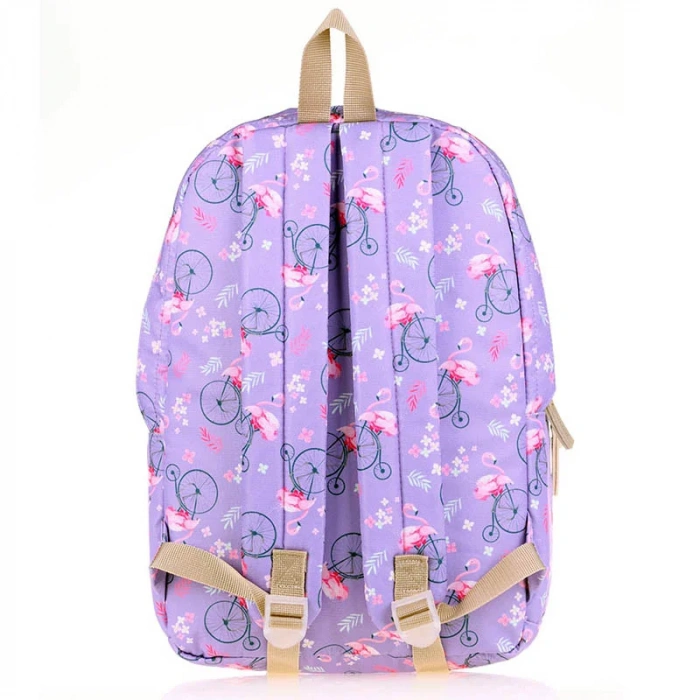 KAUKKO K1474 NATURE SIRT ÇANTASI LILAC FLAMINGO