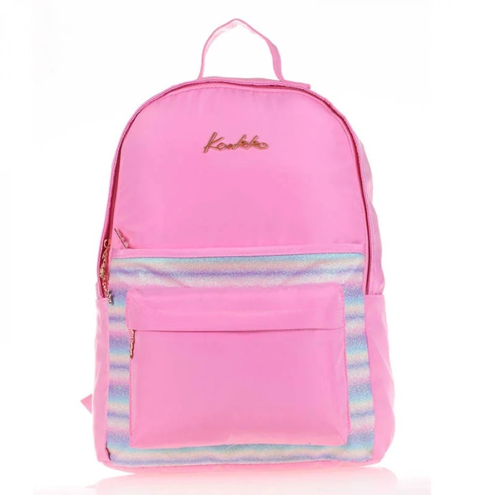 Kaukko K1536 Magıcal Sırt Çantası Simli Pembe