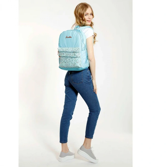 Kaukko K1547 Magıc Dreams Sırt Çantası Taşlı Pullu Turkuaz