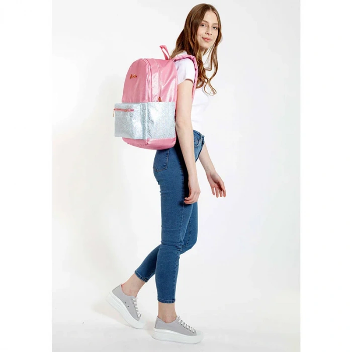 Kaukko K1576 Amazıng Sırt Çantası B Letter Pembe