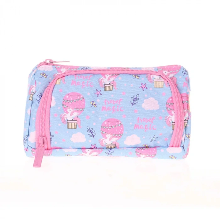 KAUKKO K2428 NATURE PLUMP KALEM ÇANTASI TRAVEL MAGIC