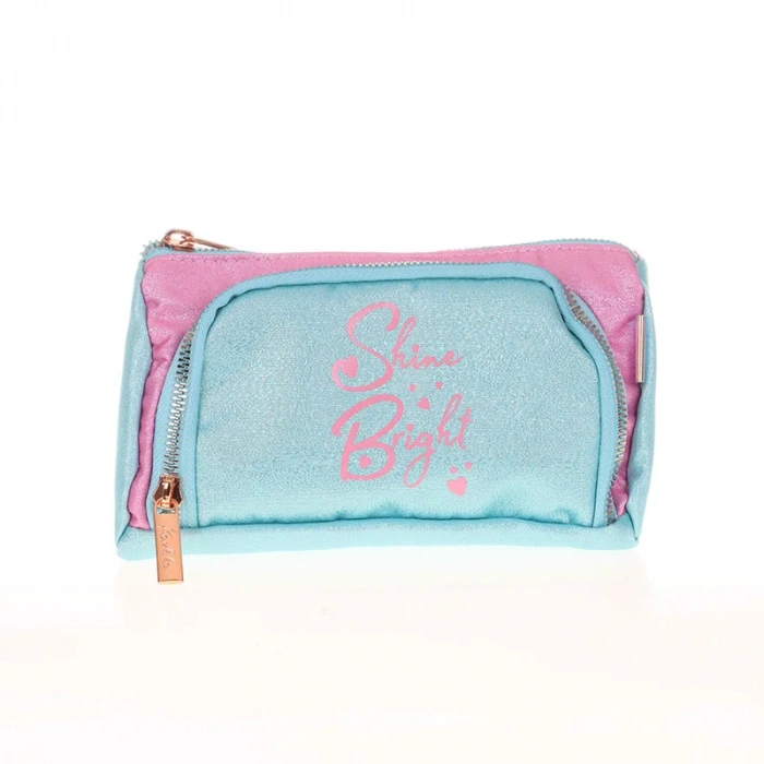 Kaukko K2526 Sparkle Plump Kalem Çantası Turkuaz