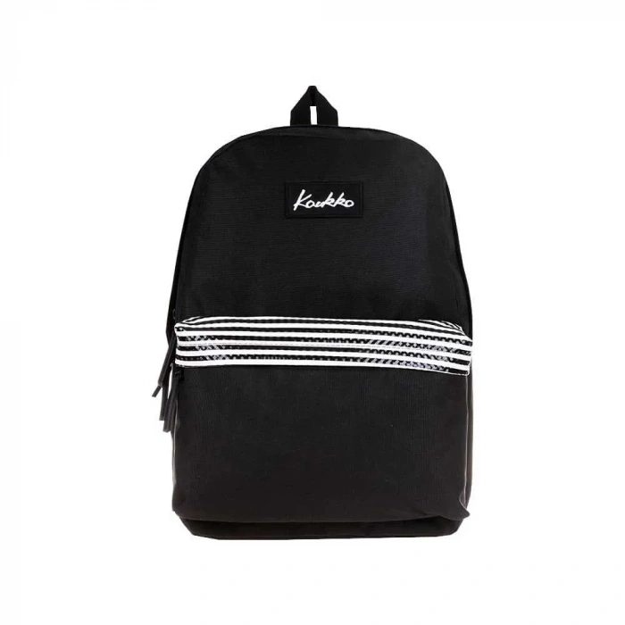 Kaukko Sırt Çantası Basic Colors Siyah Stripe K1420