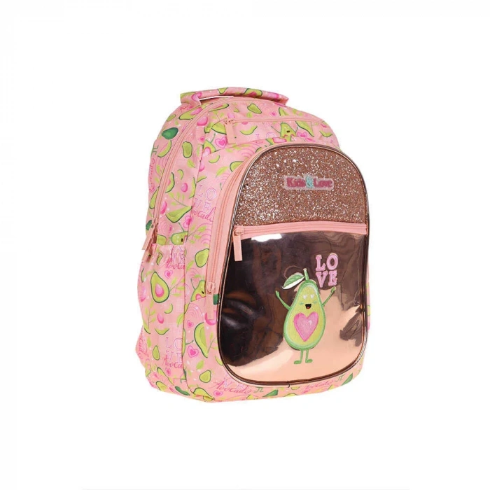 Kaukko Sırt Çantası Kids&Love Avocado Aynalı-Taşlı
