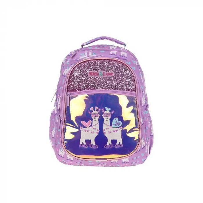 Kaukko Sırt Çantası Kids&Love Aynalı-Taşlı Lama L5093