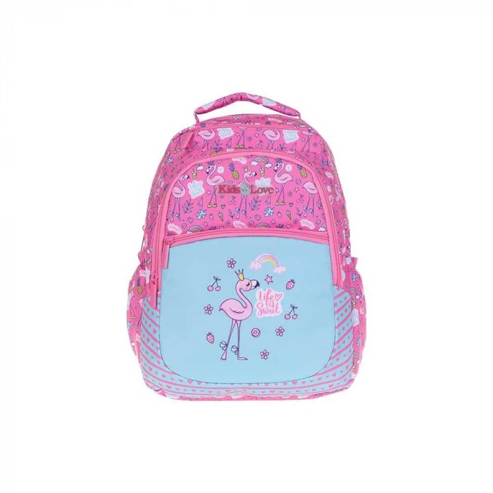 Kaukko Sırt Çantası Kids&Love Paterned Flamingo L5107