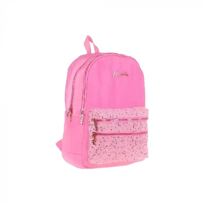 Kaukko Sırt Çantası Magic Dreams Taşlı Pullu-Pembe