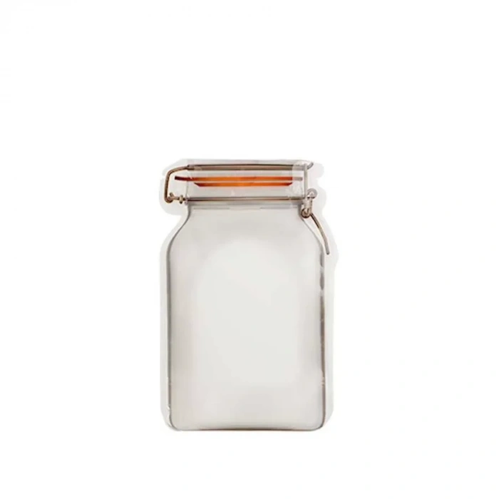 Kavanoz Kesim Kilitli Doypack 15,5x22 Cm - 50 Adet