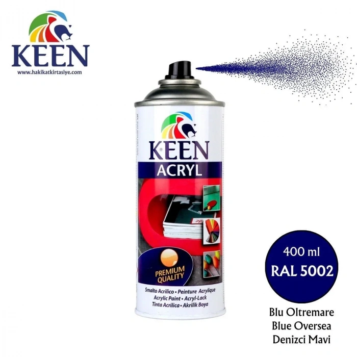 Keen Akrilik Sprey Boya 400ml RAL5002 Blue Oversea