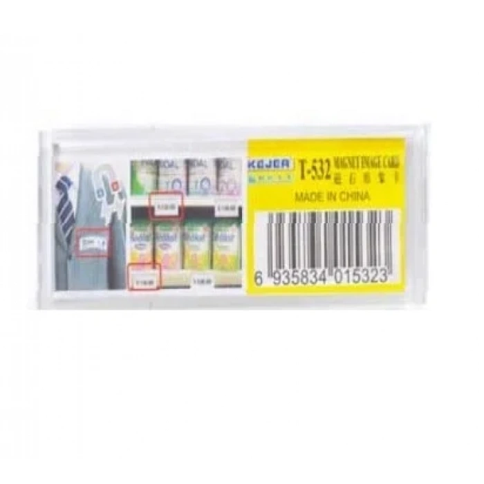 KEJEA T-532 MIKNATISLI İSİMLİK BOMBELİ - 81X29MM - 25ADET