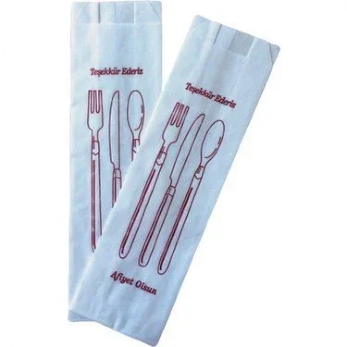 Kese Kağıdı. Çatal, Kaşık Seti