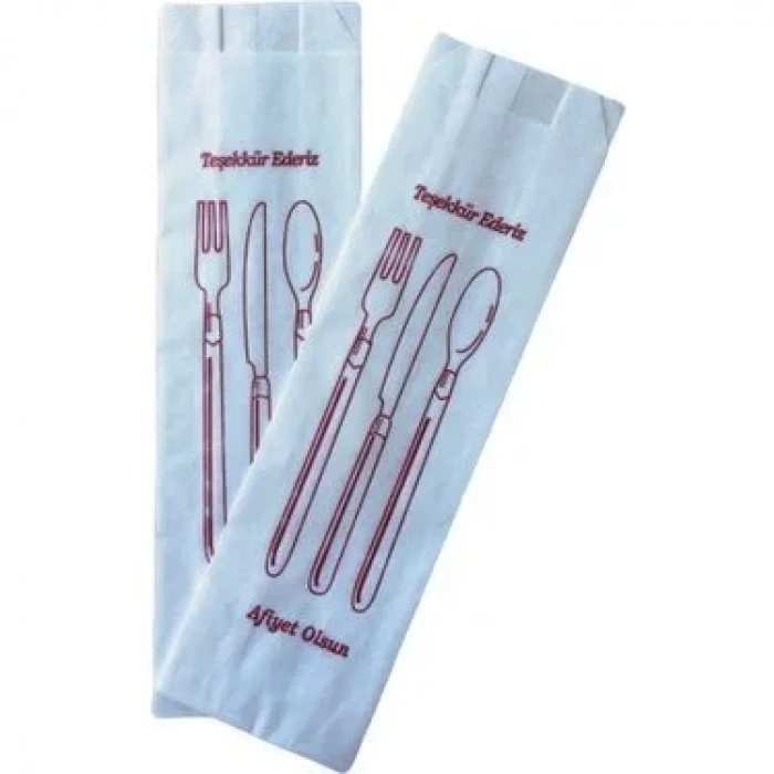 Kese Kağıdı. Çatal, Kaşık Seti