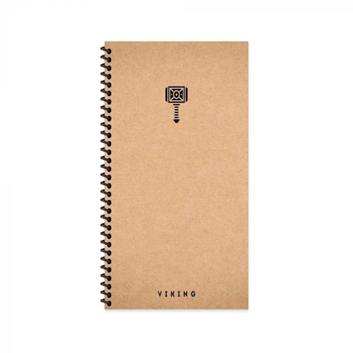 Keskin 10x19 La Plume Viking Sert Kapak 80 Yaprak Spiralli Çizgisiz Defter Çekiç 417965-99