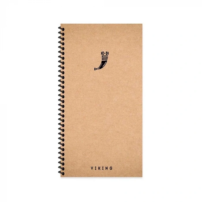 Keskin 10x19 Sert Kapak La Plume Viking Spiralli 80 Yaprak Düz Defter Borazan 417966-99