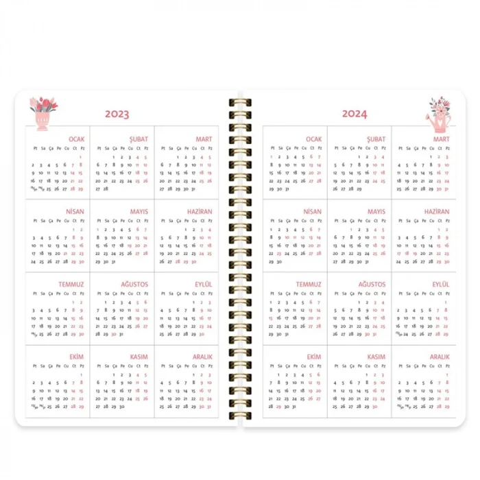 KESKİN 17x24 SPİRALLİ AKADEMİK AJANDA BAHAR 830205