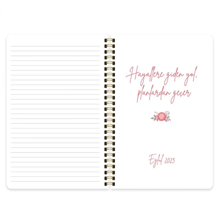 KESKİN 17x24 SPİRALLİ AKADEMİK AJANDA PAPATYA 830207
