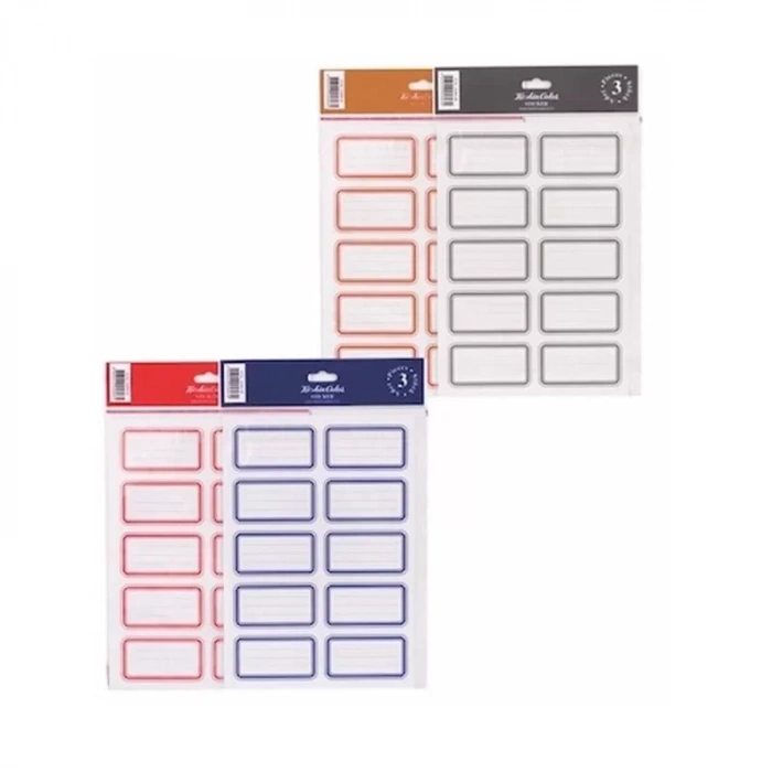 Keskin 3 Lü Tek Renk Okul Etiketi 220890-91/99