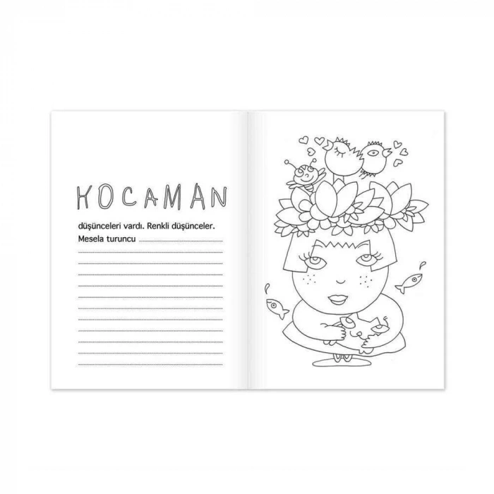 Keskin Color Ayça Şen Öykü ve Tek Renk Boyama Kitabı