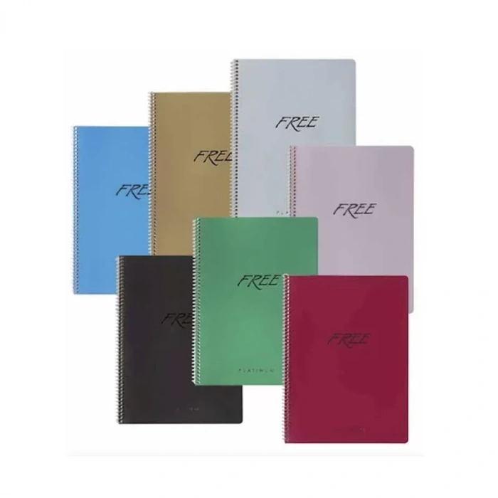 Keskin Free Platinum Spiralli Defter A4 Çizgili 100 Yaprak (320341)