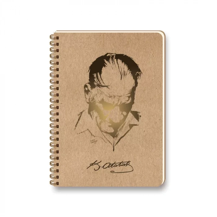 Keskin Funky Ata Spiralli Defter 17x23 Düz 100 Yaprak (418110)