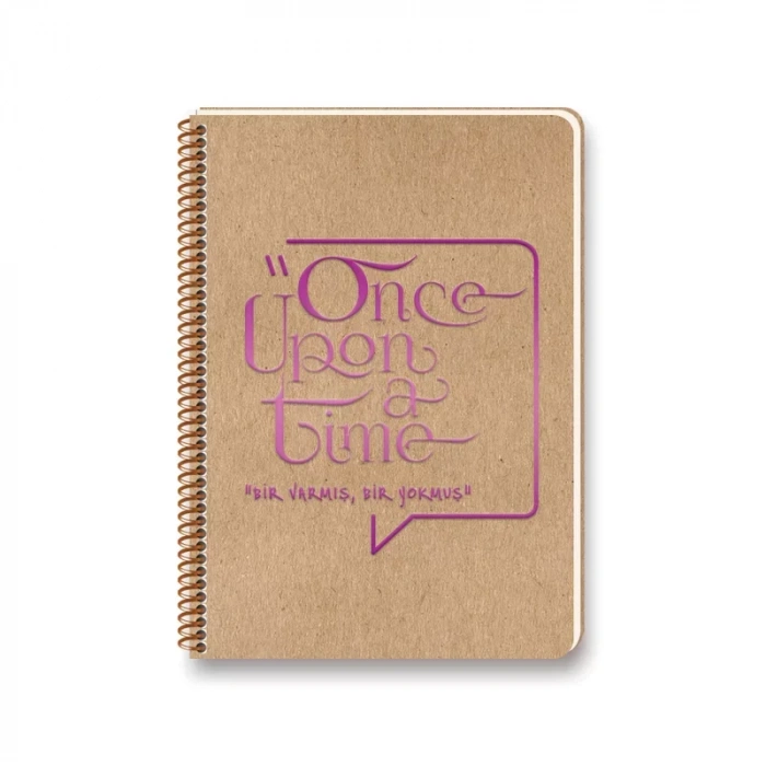 Keskin Funky Spiralli Sert Kapak Defter 17x24 Çizgili 100 Yaprak (418011)