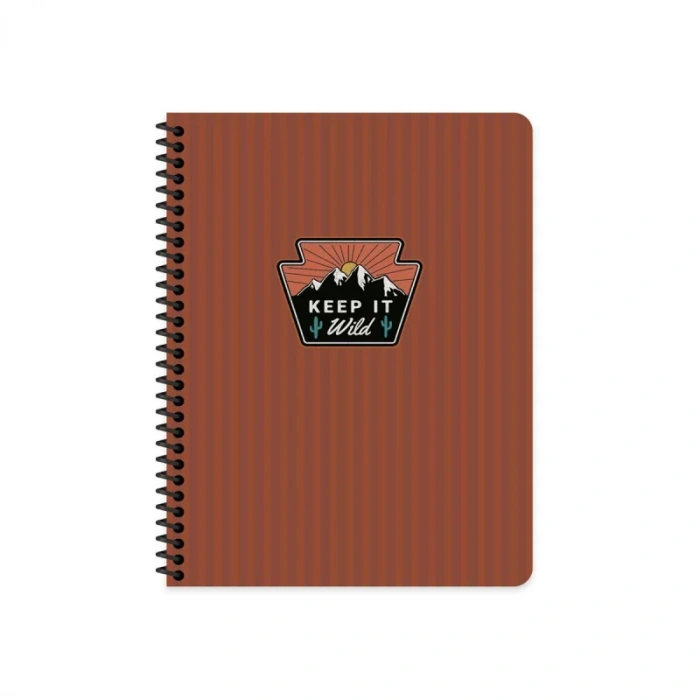 KESKİN OUTDOOR SPİRALLİ SERT KAPAK DEFTER 17x24 ÇİZGİLİ 80 YAPRAK BORDO (411002)
