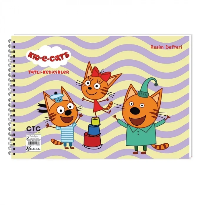 KESKİN TATLI KEDİCİKLER 17x25 RESİM DEFTERİ 15 YP 300115-80