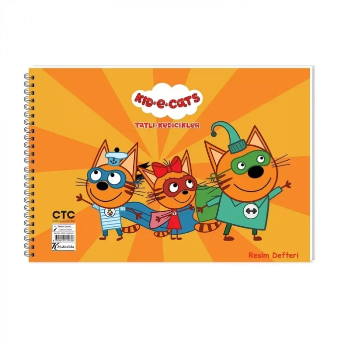 KESKİN TATLI KEDİCİKLER 17x25 RESİM DEFTERİ 15 YP 300115-80