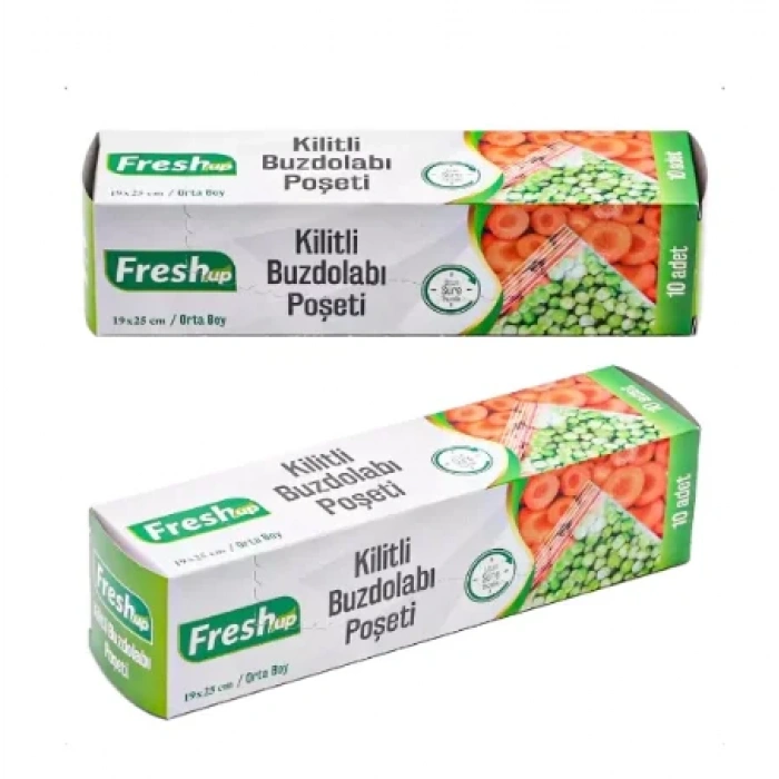 Kilitli Buzdolabı Poşeti Orta Boy (10 Adet)