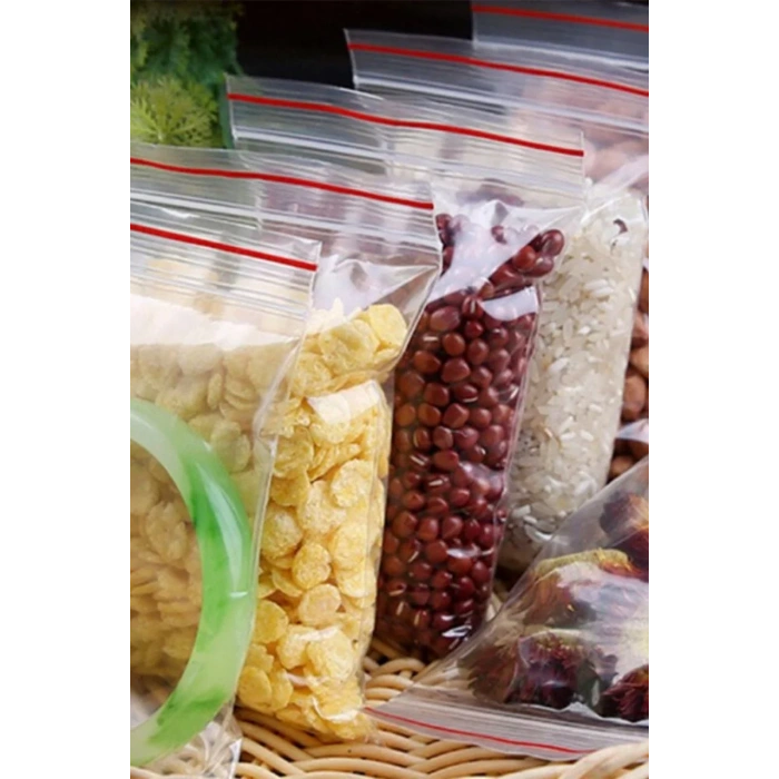 Kilitli Naylon Poşet Şeffaf Ambalaj 23x31 10 Adet