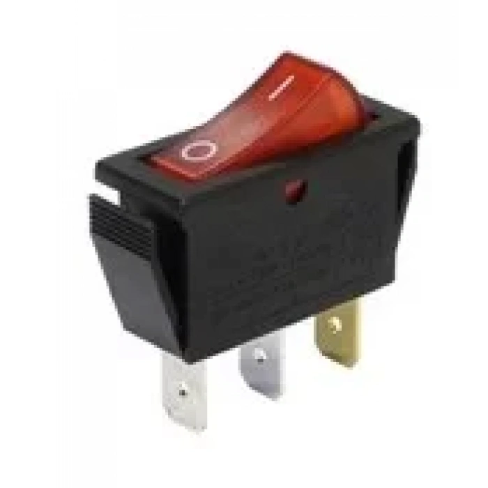 Kırmızı Işıklı On-Off İnce Anahtar / KCD-104