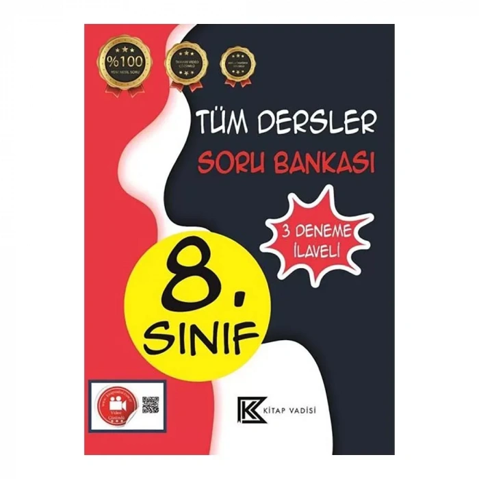 Kitap Vadisi  8.sınıf Tüm Dersler Soru Bankası (3 Deneme İlaveli)