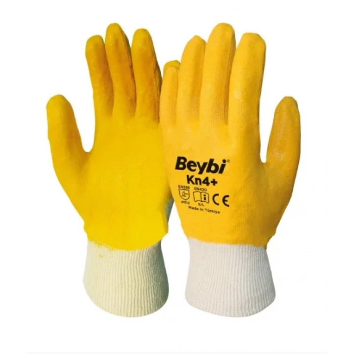 Kn4 Plus İş Eldiveni Nitril Kaplama Pamuk ( 24 Çift )