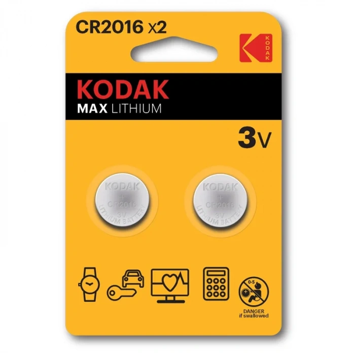 Kodak 30417663 Cr2016 Ultra Lityum Para Pil 2 Li Blister 344735