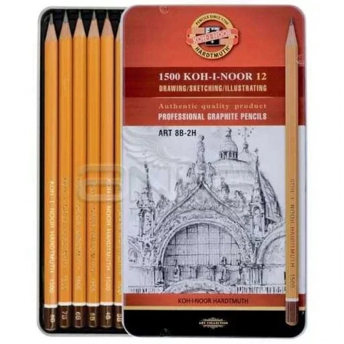 Koh-i-noor 1500 Toison Dor 12 Dereceli Kalem Seti Art 8b-2h (1502/ıı)