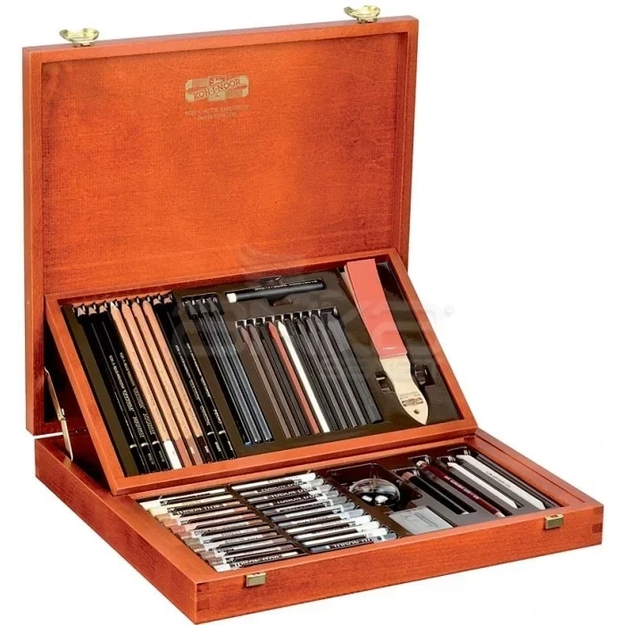 Koh-i-noor Gioconda Artist Set Ahşap Kutu Çizim Seti 8896 1dk