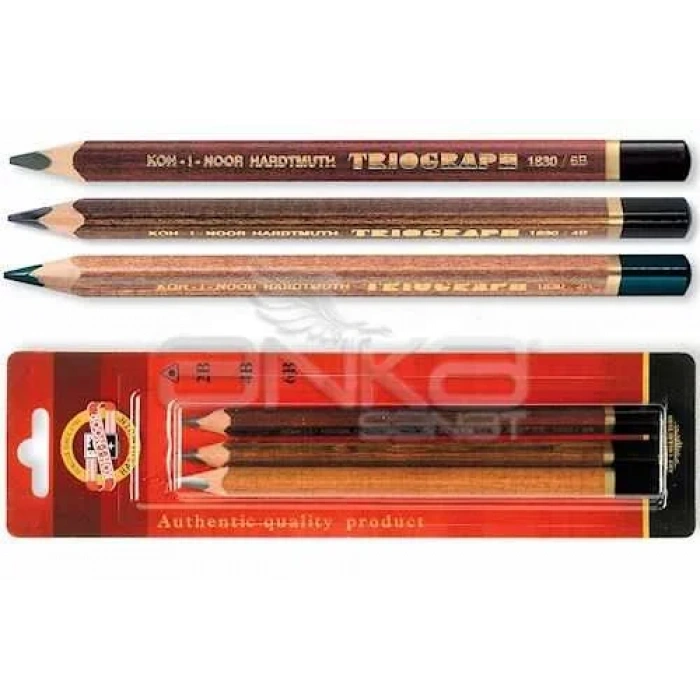 Koh-i-noor Grafit Kalem Seti Triograph 3lü (2b-4b-6b)