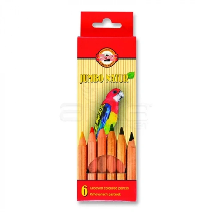 Koh-i-noor Jumbo Natur Kuru Boya 6lı