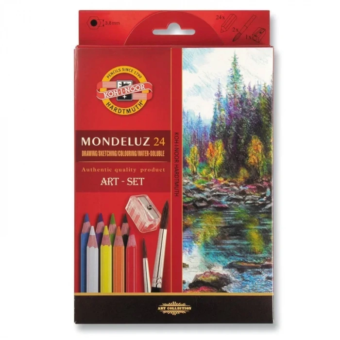 Koh-i Noor  Mondeluz Aquarell Sulu Boya Kalem Seti 24lü 3711