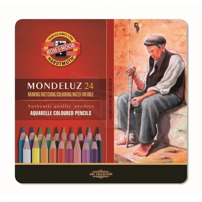 Koh-i-noor Mondeluz Aquarell Sulu Boya Kalem Seti 24lü 3724