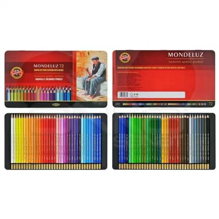 Koh-i-Noor Mondeluz Aquarell Sulu Boya Kalem Seti 72li