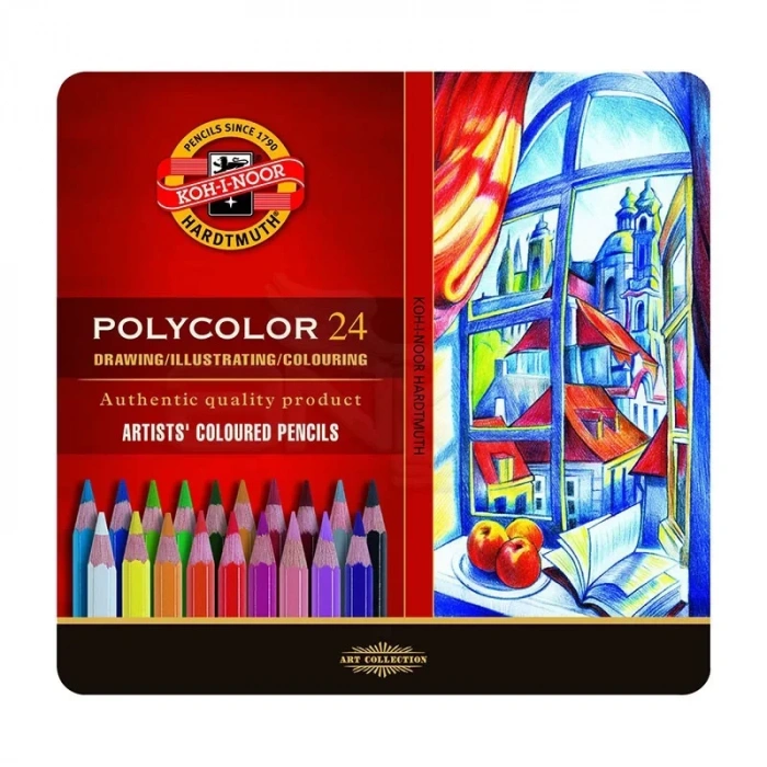 Koh-i-noor Polycolor Kuru Boya Kalemi 24lü Set