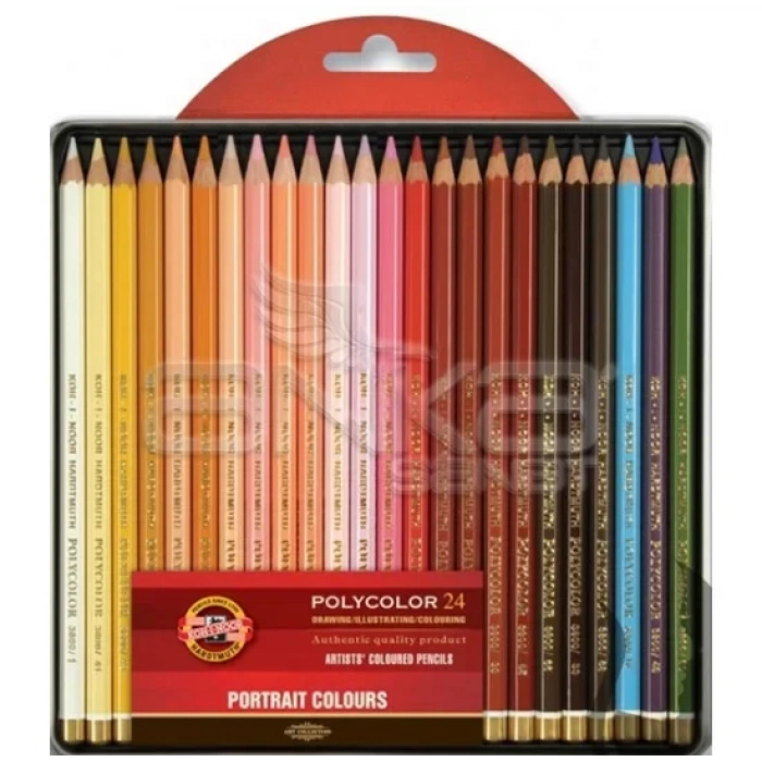 Koh-i-noor Polycolor Kuru Boya Kalemi 24lü Set Portrait